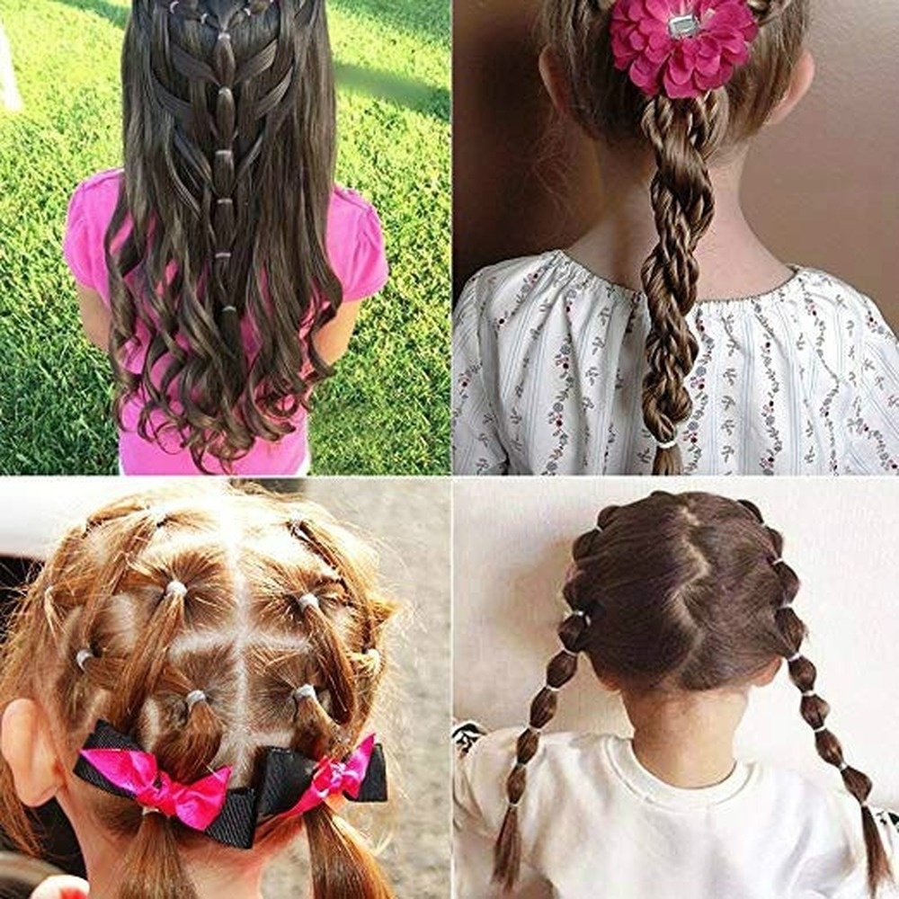 Set 200 / 500 Dây Buộc Tóc Trong Suốt Co Giãn Dành Cho Nữ