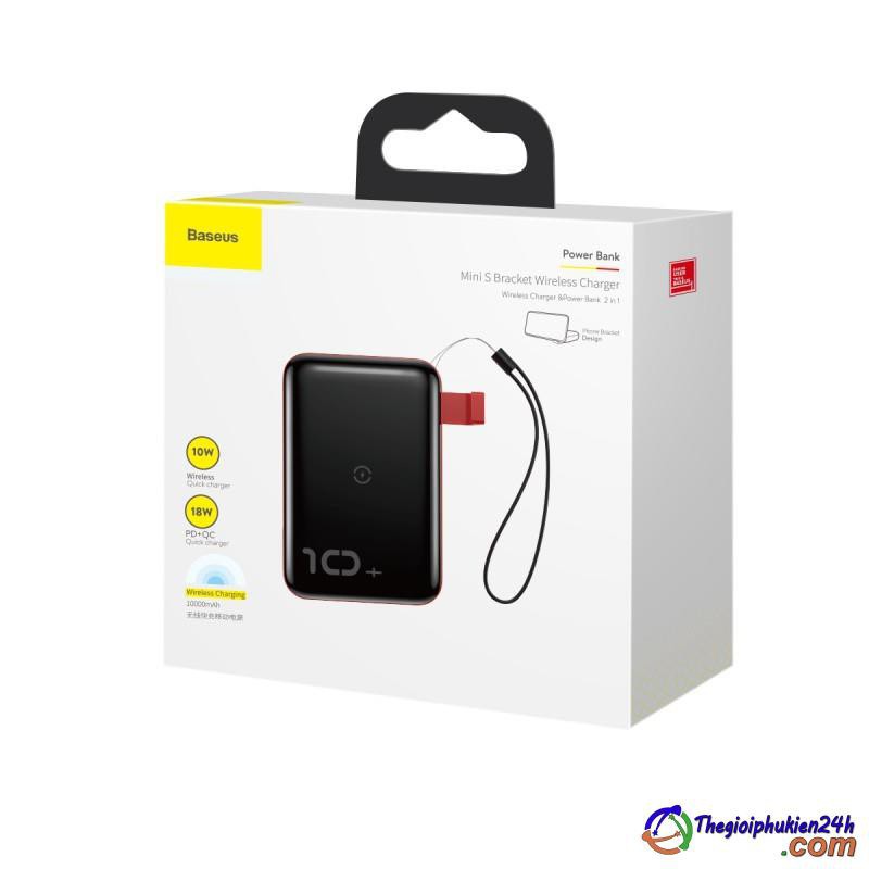 Sạc Dự Phòng Không Dây Baseus Hỗ Trợ Sạc Nhanh 3.0 Dành Cho Iphone Samsung Huawei 10000mah