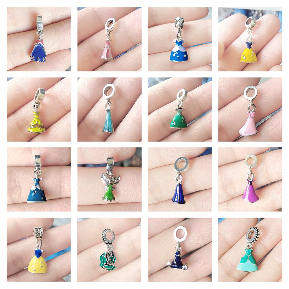 Hạt Mạ Bạc Hình Công Chúa Hoạt Hình Dùng Làm Trang Sức Thủ Công Cho Nữ Diy