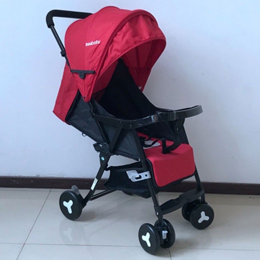 [CÓ KHAY ĂN] Xe Đẩy Trẻ Em 3 Tư Thế Seebaby QQ3 Siêu Tiện Lợi - Bafaby Kids