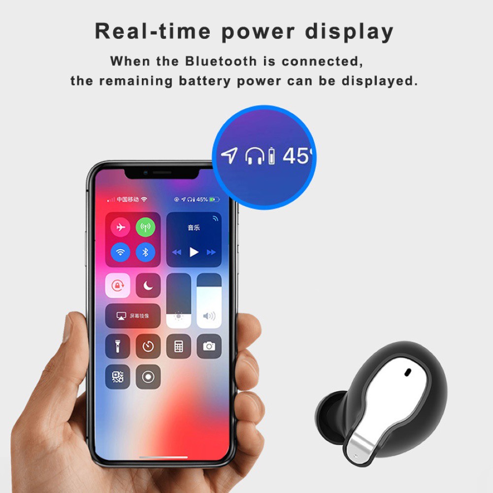 RB-Macaron 5.0TWS Tai nghe âm thanh nổi thể thao cảm ứng Bluetooth （Không có tiếng ồn và có micrô）