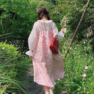 Đầm Nữ Hàn Quốc Loose Lantern Hoa