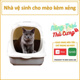 Nhà Vệ Sinh Cho Mèo Có Nắp Siêu Dễ Thương (Hàng nội địa).