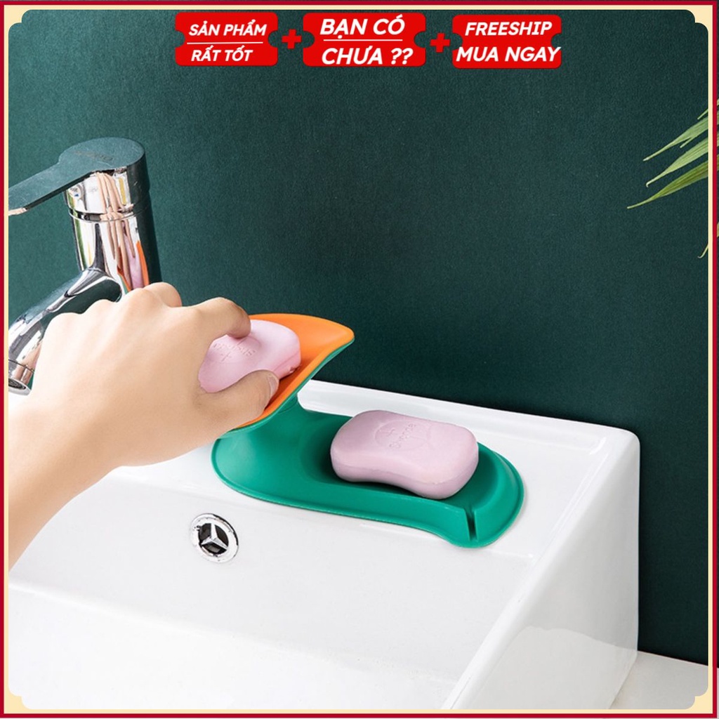 [Đồ Gia Dụng] Kệ Để Xà Phòng Nhà Tắm 2 Tầng, Khay Đựng Xà Bông Xoay 360 Độ GC40976