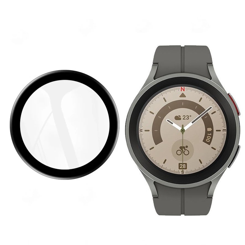 Kính Cường Lực Cong 3D Bảo Vệ Màn Hình Đồng Hồ Thông Minh Samsung Galaxy Watch 5 Pro 45mm / Watch 5 4 40mm 44mm
