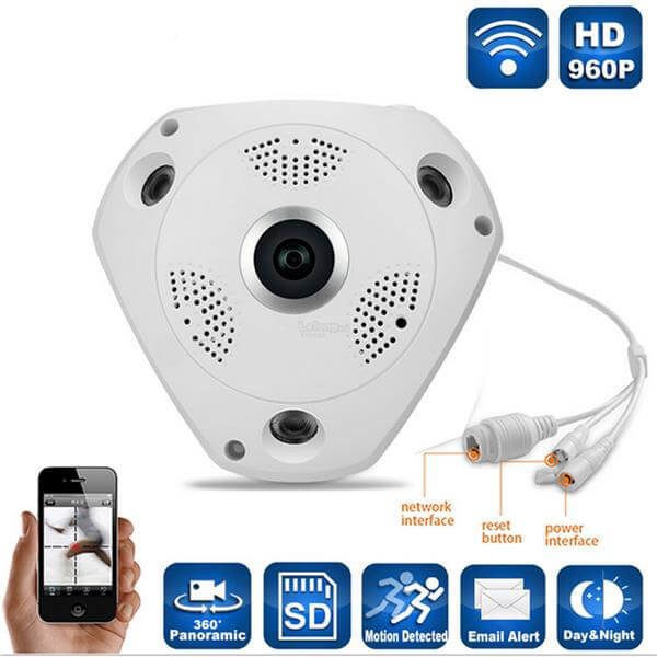 Camera VR Cam 3D Panoramic IP Wifi Full HD 360 Độ 3.0 MP tầm nhìn bao quát