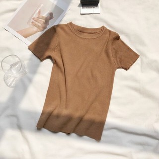 Áo len tăm cổ tròn nhiều màu