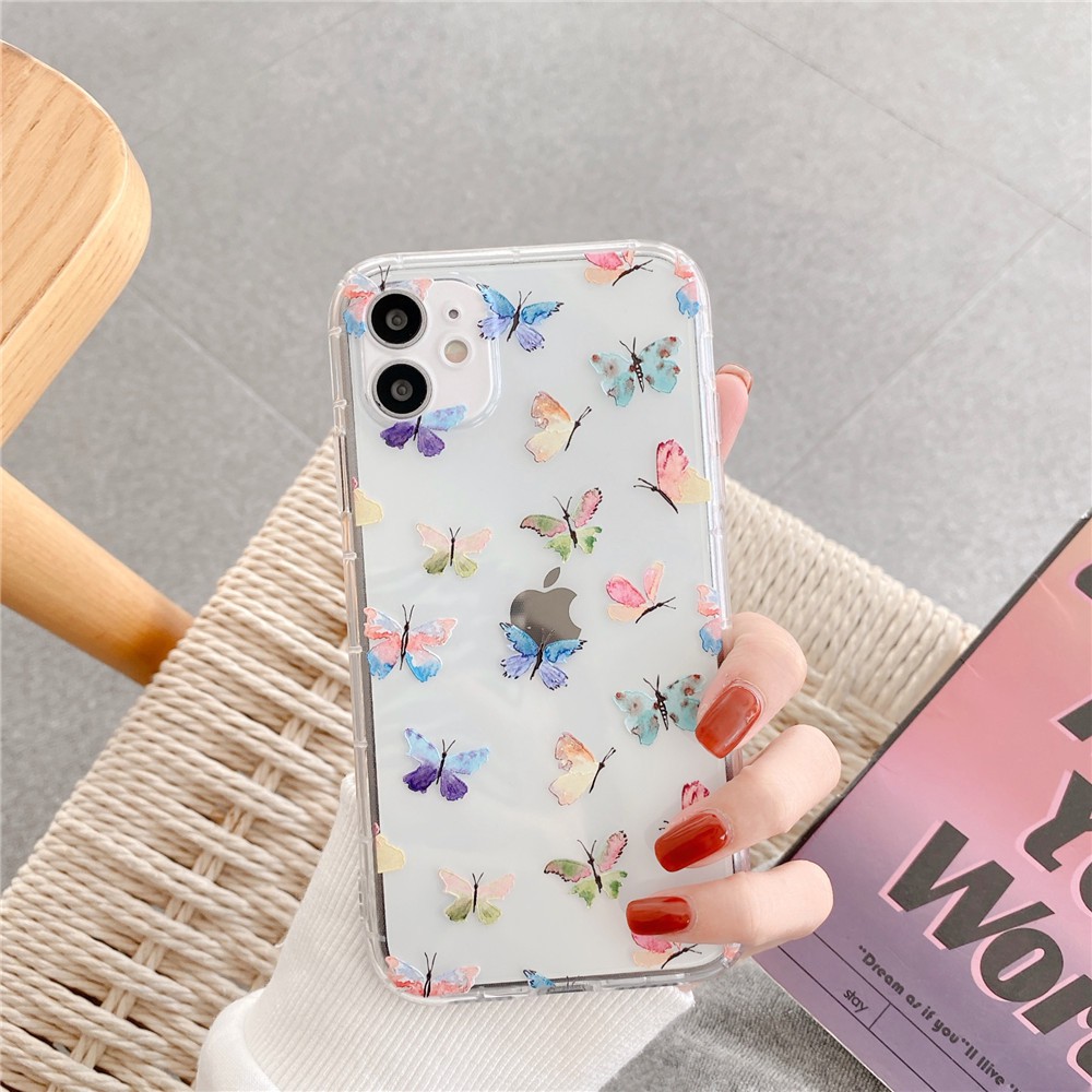 Ốp điện thoại tpu mềm in hoa bướm xinh xắn cho iPhone 11 Pro Max X Xs Max XR iPhone 7 Plus 8 Plus iPhone 6 Plus 6S Plus | BigBuy360 - bigbuy360.vn