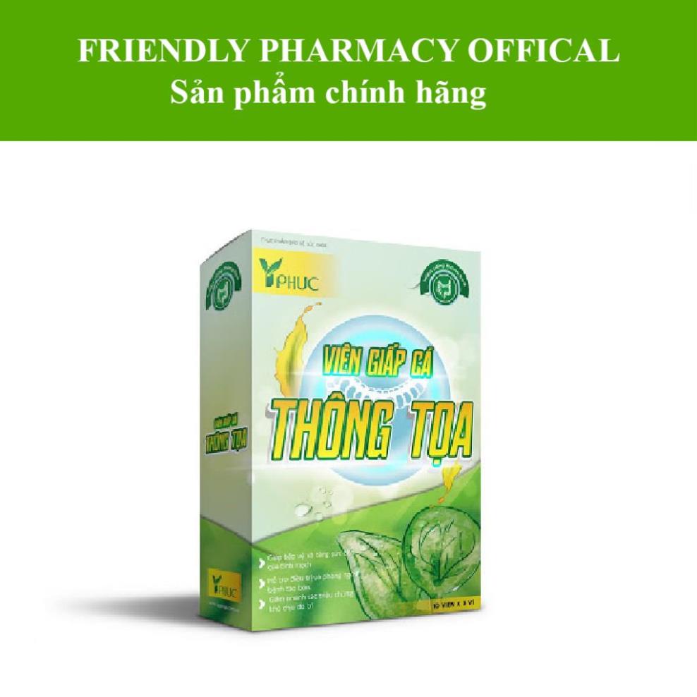 VIÊN GIẤP CÁ THÔNG TỌA – giúp tăng sức bền thành mạnh, giảm táo bón và biểu hiện trĩ nội, trĩ ngoại (30 viên)