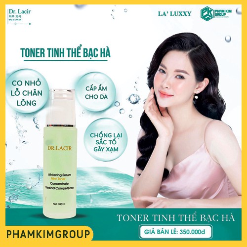 Toner - Tinh Thể Bạc Hà Co Nhỏ Lỗ Chân Lông, Cân Bằng Ẩm Lamer care drLacir