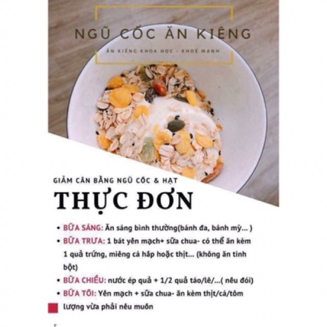 Combo 2 hộp ngũ cốc mix hạt và hoa quả hộp to 1080gr