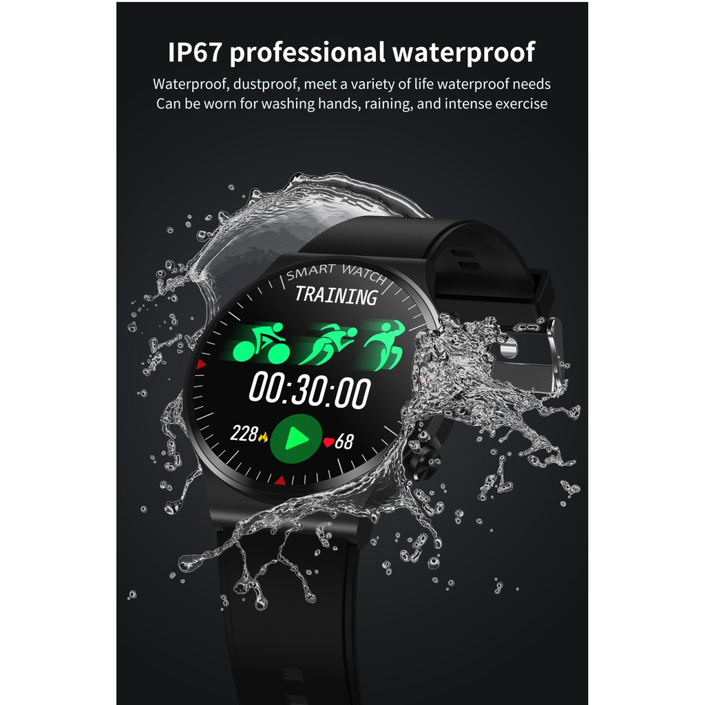 Đồng hồ thông minh CRRJU CJ1001 màn hình cảm ứng kết nối Bluetooth mức chống thấm nước IP67 cho Android ios