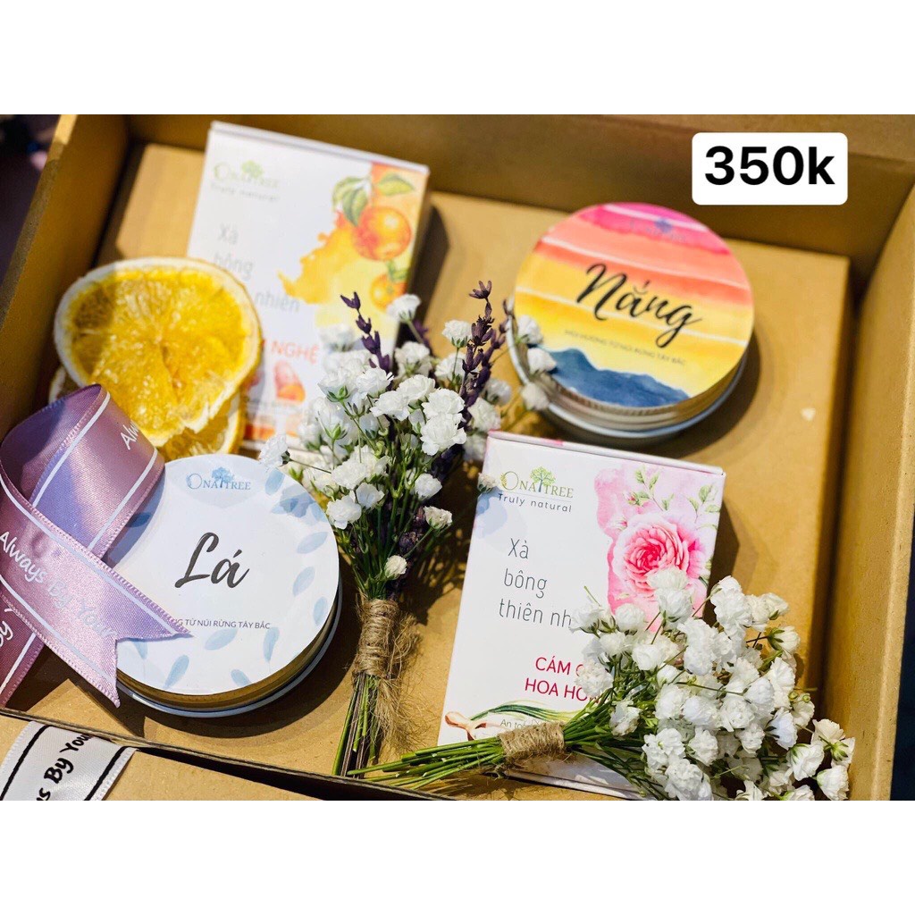 Set Quà Tặng Nến Thơm ONATREE 8 Mùi Hương Tặng Sinh Nhật Bạn Gái Bạn Trai