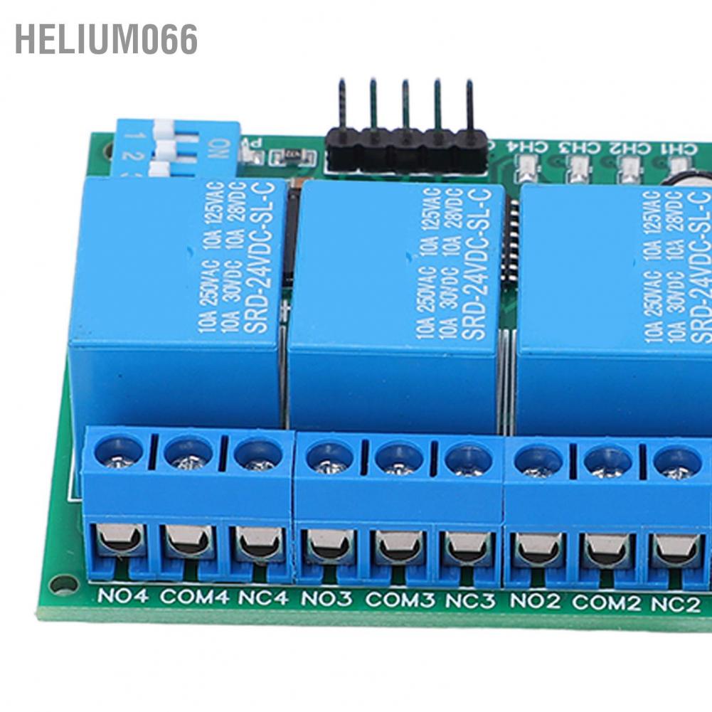 Mô-đun chuyển tiếp 4 kênh điều khiển chuyển mạch DC 24v dành cho thiết bị điện tử
