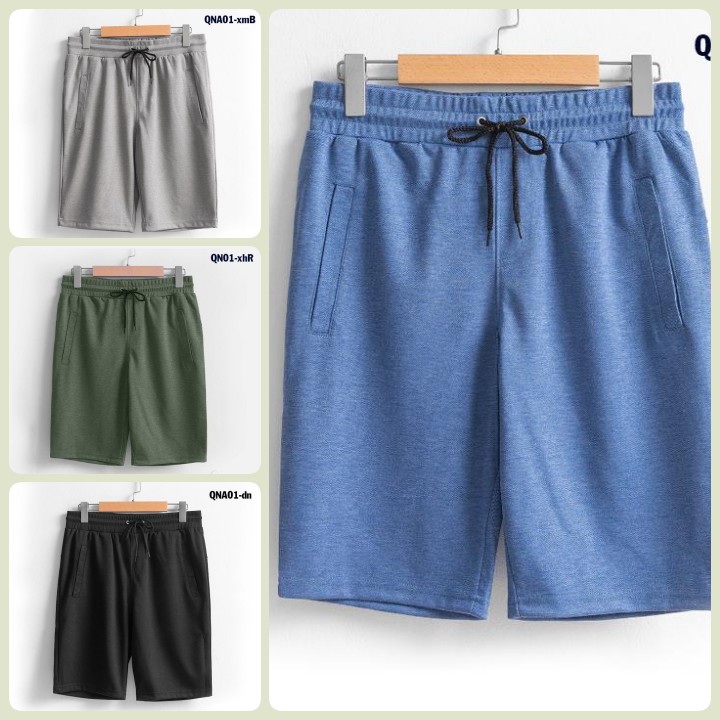 [Mã SKAMA06 giảm 8% tối đa 50K đơn 250K] Quần short nam trơn QNA01 nhiều màu sắc vải sợi tre tổng đẹp