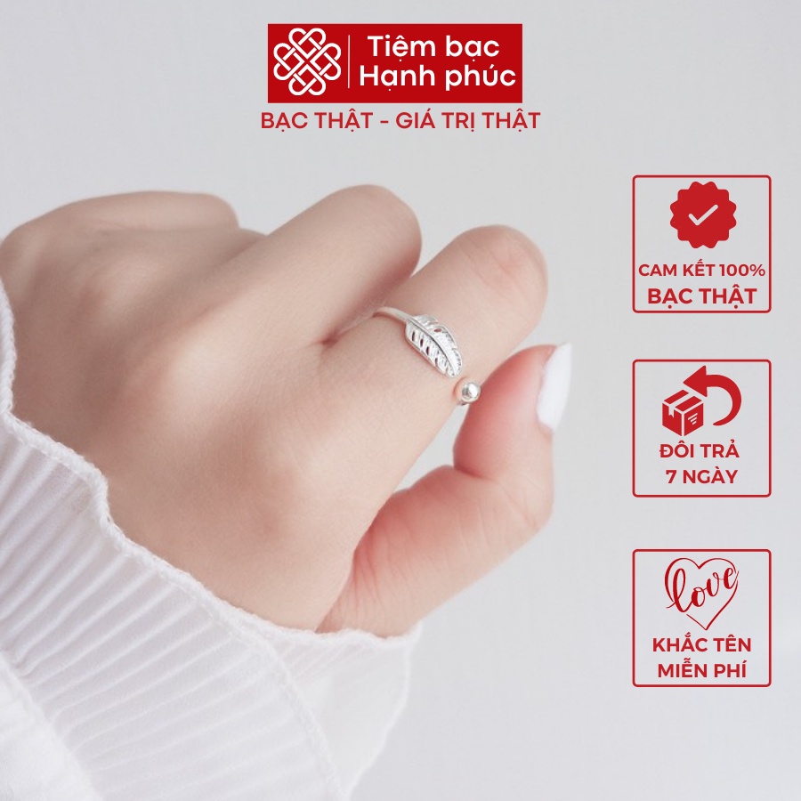 Nhẫn bạc nữ, nhẫn nữ bạc ta thật ss925 đính đá chuẩn xịn, cam kết sáng đẹp không xỉn màu - Mã TSJ04