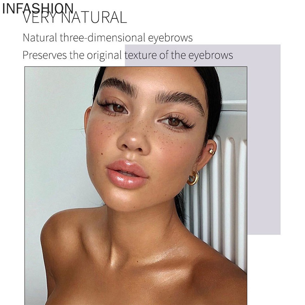 [Hàng mới về] Gel tạo kiểu lông mày 3D lâu trôi kèm cọ chải tiện dụng cho nữ