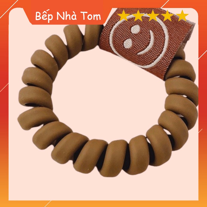 Dây Buộc Tóc Hình Mặt Cười Xinh Xắn Phong Cách Hàn Quốc