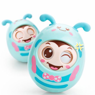 Đồ chơi lật đật leng keng kèm gặm nướu phát âm thanh vui tai cho bé