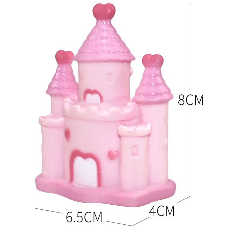 phụ kiện bánh kem [FREESHIP] Lâu đài trang trí bánh kem sinh nhật cho bé