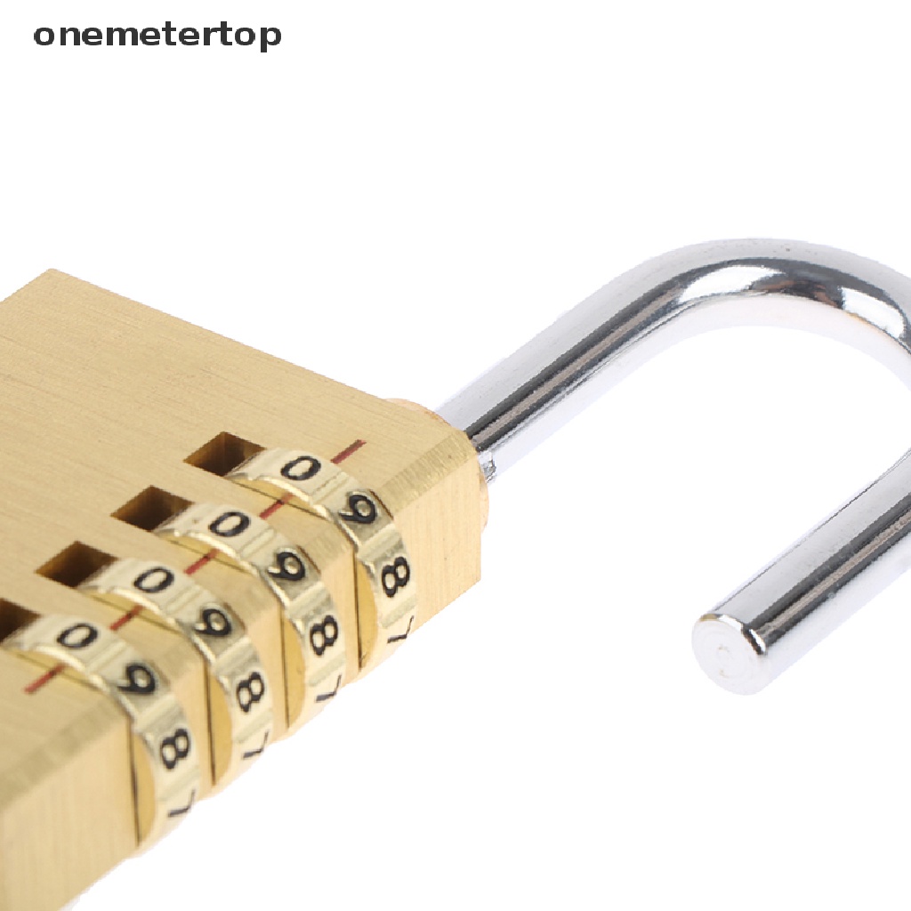 Ổ Khóa Số 3 / 4 Số Mini Bằng Đồng Thau Dùng Khi Đi Du Lịch