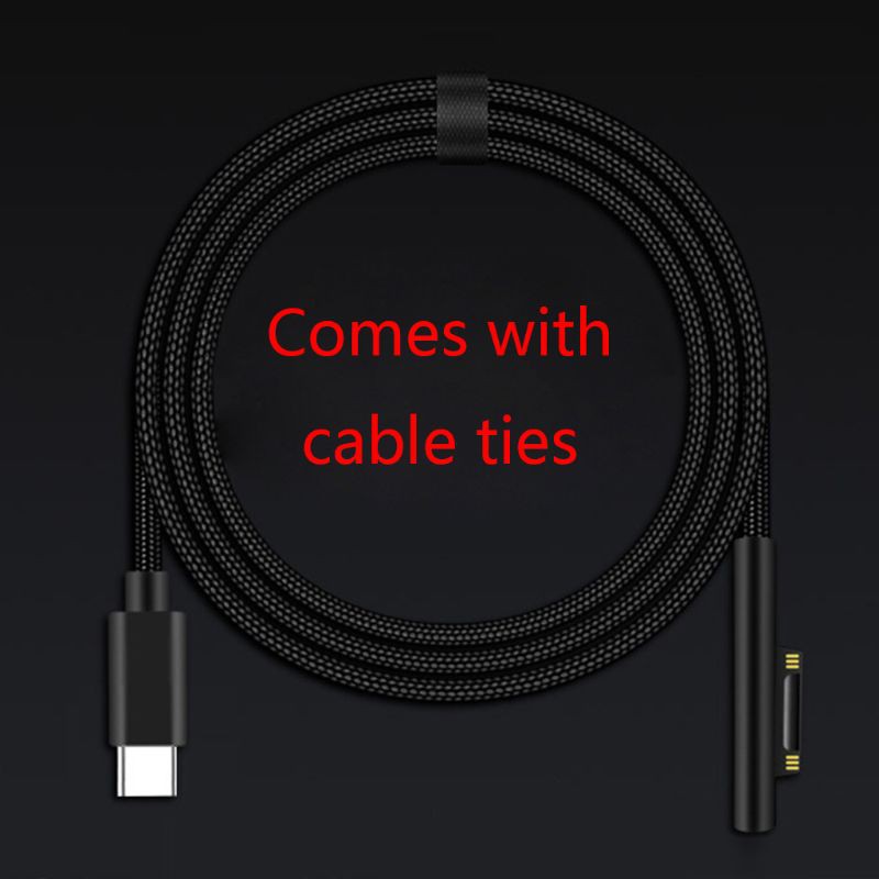 Dây cáp sạc nhanh 15V 3A PD Type C cho máy tính bảng Surface Pro 3 4 5 6