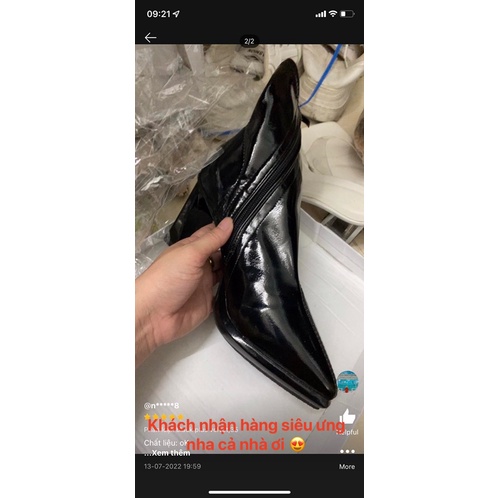 Bốt lửng gót nhỏ cao 8cm sang chảnh mùa thu đông 2023 530