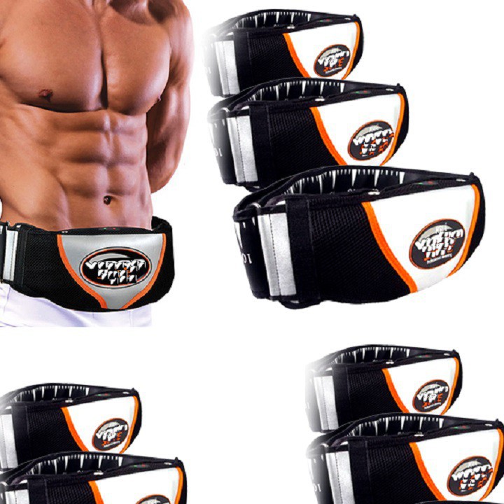 Đai rung nóng VIBRO SHAPE - Đai massage Đ𝑨́𝑵𝑯 𝑻𝑨𝑵 𝑴𝑶̛̉ 𝑻𝑯𝑼̛̀𝑨  bụng, đùi, mông,Tặng kèm thước đo theo dỏi hiệu quả