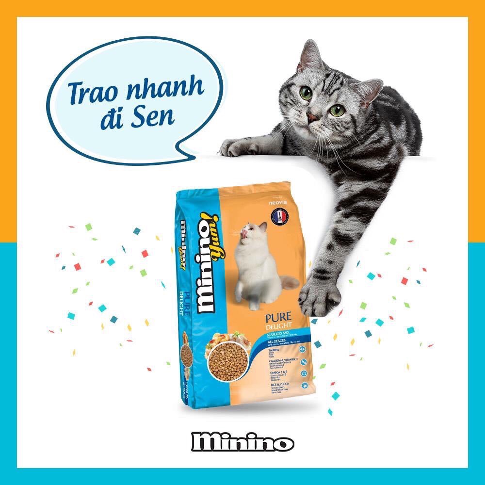 COMBO 6 bịch thức ăn Minino Yum cung cấp dưỡng chất cho mèo