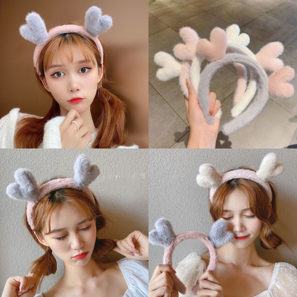 Băng đô lông nhung phong cách Hàn Quốc đơn giản dễ thương cho nữ