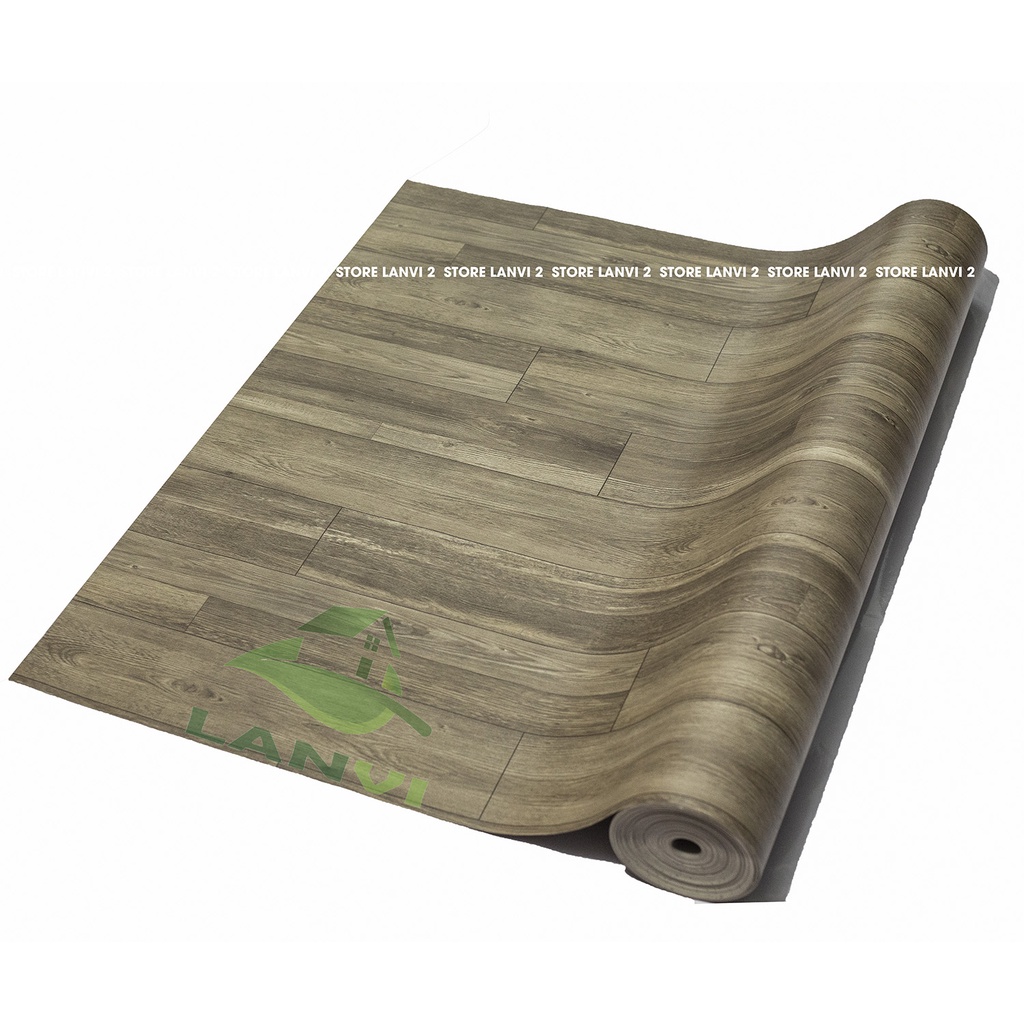 Thảm simili trải sàn, thảm lót trải phòng sàn giả gỗ nền nhựa pvc nhám giá rẻ dày 0.5mm khổ rộng 1m