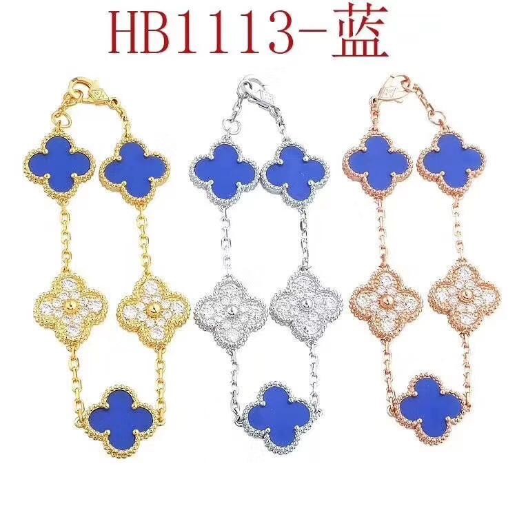 Vòng đeo tay mạ bạc 925 đính hoa trang trí xinh xắn