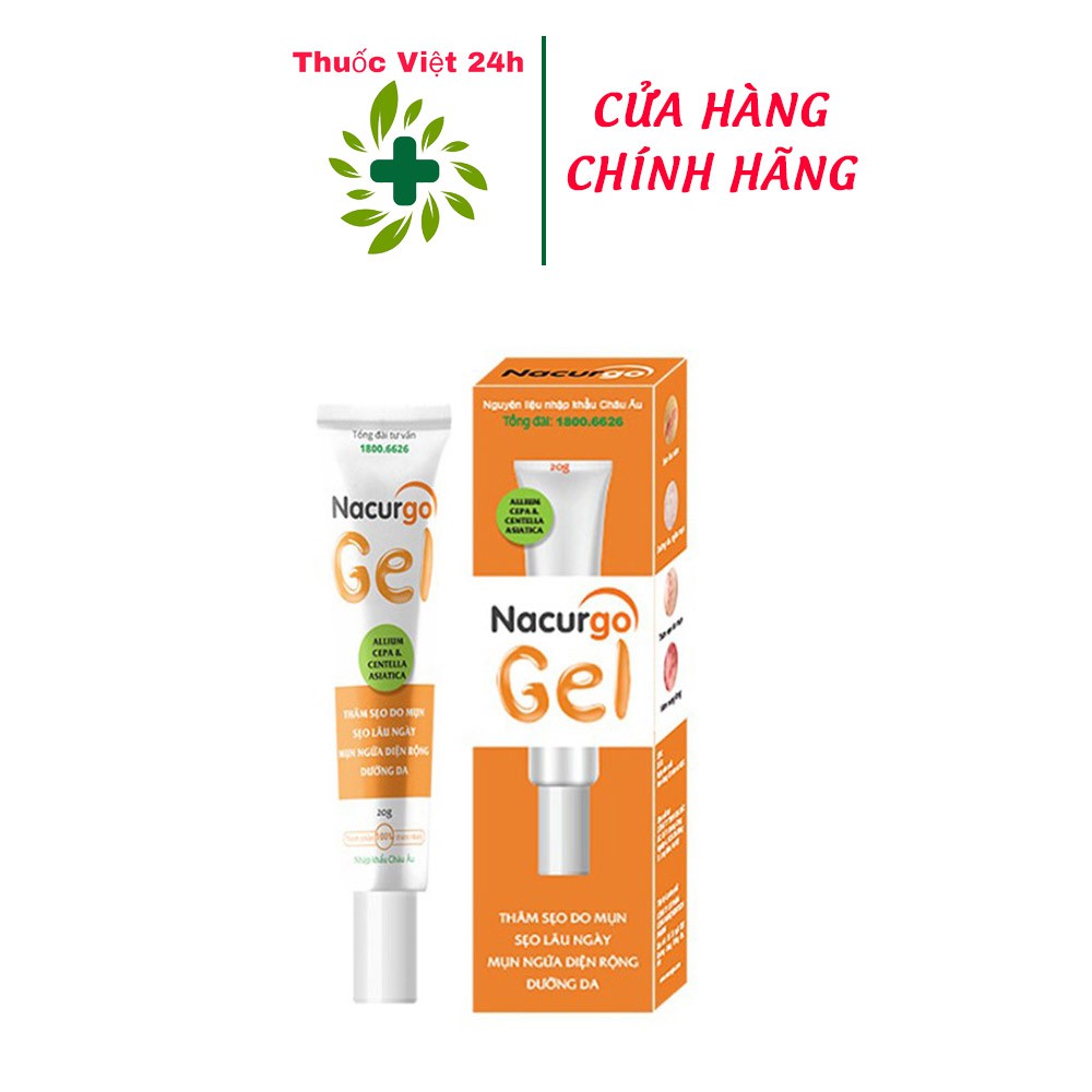 Nacurgo Gel  - Đánh bay thâm sẹo mụn – Chặn đứng viêm nang lông