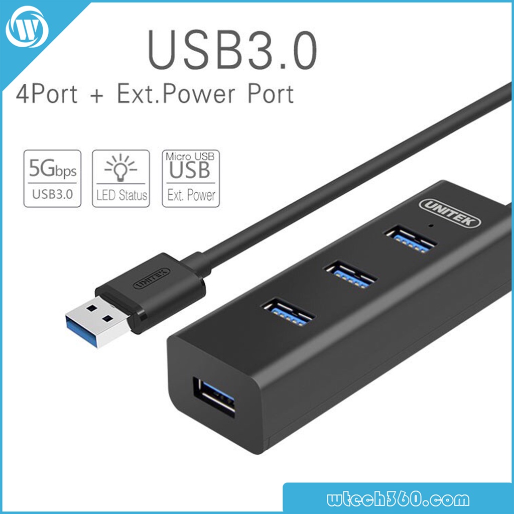 Bộ Chia 4 Cổng USB 3.0 5Gbps Siêu Tốc , Tốc Độ Cao Cho Máy Tính