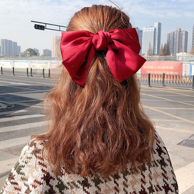 Kẹp tóc nơ phong cách Hàn Quốc thời trang xinh xắn cho bé gái