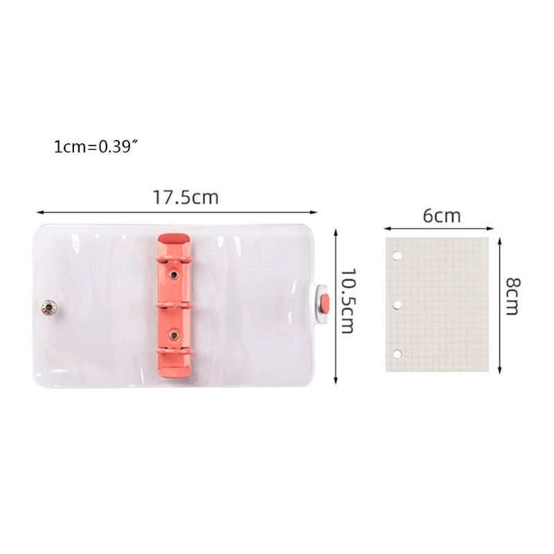 Sổ Tay 3 Lỗ Mini Bằng PVC Trong Suốt Tiện Dụng