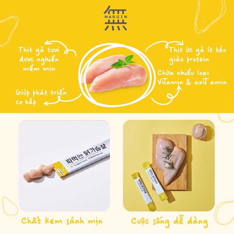 Margin tuýp ciao hàn quốc gói 40 thanh