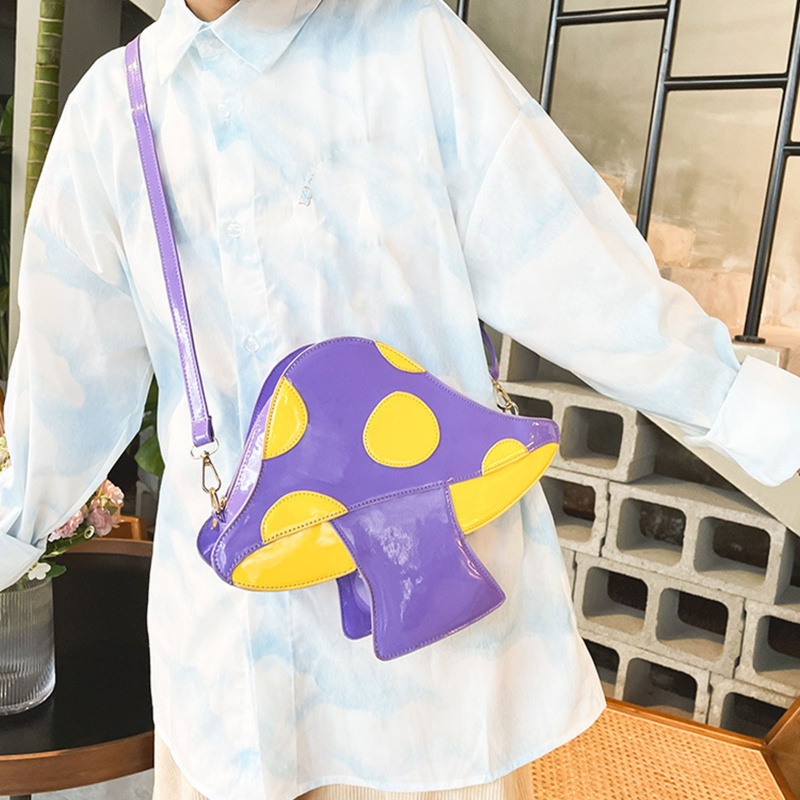 Túi Xách Da PU Hình Nấm Cho Nữ