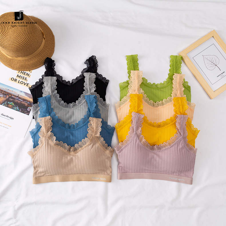 JKG Sexy Lace Bra Wirelss Padded Underwear Push Up Bras Korean Style | BigBuy360 - bigbuy360.vn