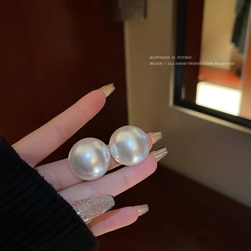 Khuyên Tai Ngọc Trai Lớn Sang Trọng Thời Trang Cao Cấp Cho Nữ F886