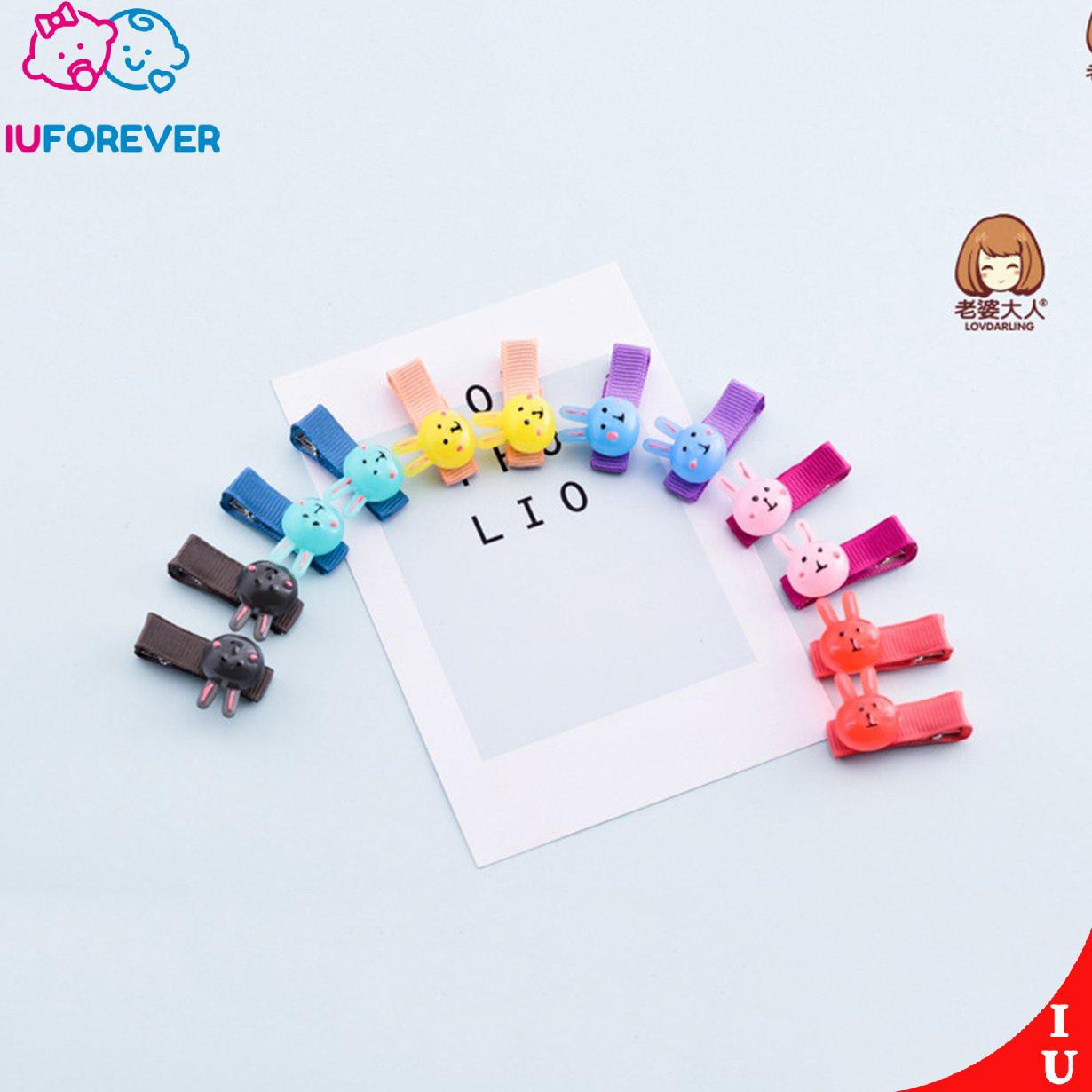 JELLY BUNNY Dễ Thương Dây Buộc Tóc Hình Thỏ Bằng Nhựa Acrylic Đáng Yêu Cho Bé Gái