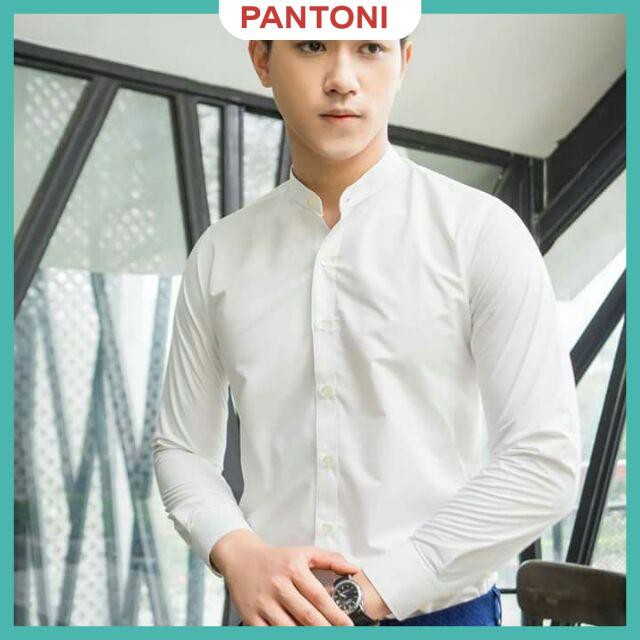 Áo sơ mi nam dài tay CỔ TÀU cao cấp : Chất liệu lụa mềm mịn, không nhăn, thoáng mát, thấm hút mồ hôi(SMT) | BigBuy360 - bigbuy360.vn