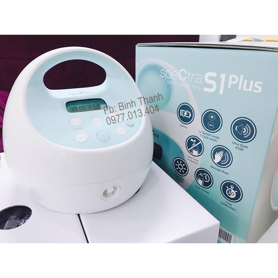 Máy hút sữa Spectra S1 Plus bản 2020 + Cup Spectra- tặng combo 10 Món