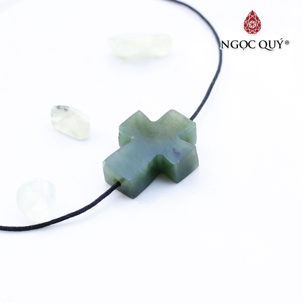 Mặt dây chuyền thánh giá xỏ ngang NB - Ngọc Quý