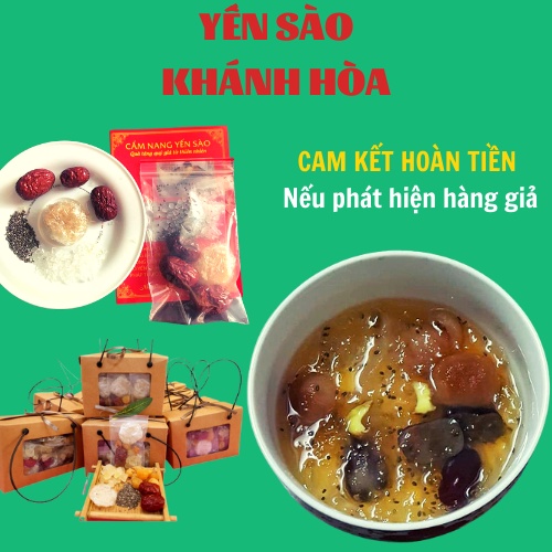 Yến Sào Khánh Hòa - ComBo 10 Túi Yến Baby Mix Sẵn + Đồ Chưng Kèm