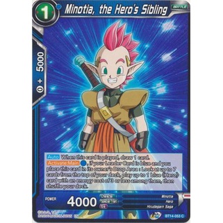 Thẻ bài Dragonball - TCG - Minotia, the Hero's Sibling / BT14-053'