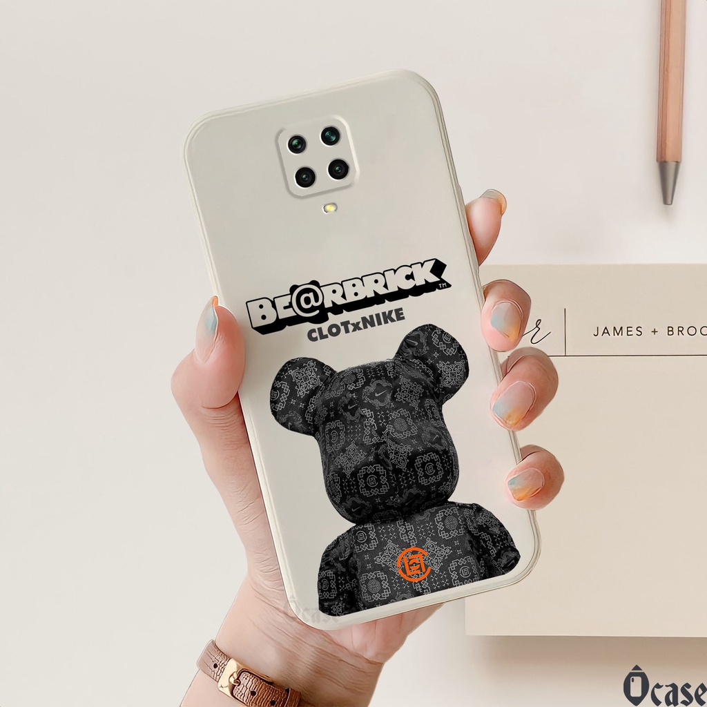 Ốp lưng Xiaomi Redmi Note 9s / Note 9 Pro / Note 9 Promax / Poco M2 Pro gấu cạnh viền vuông có BVC