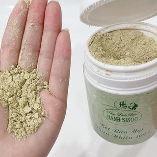 Bột rửa mặt thảo dược Hạnh sinoo - Sạch, mịn, kiềm dầu, giảm mụn đầu đen - Thuần thiên nhiên Handmade by Hạnh