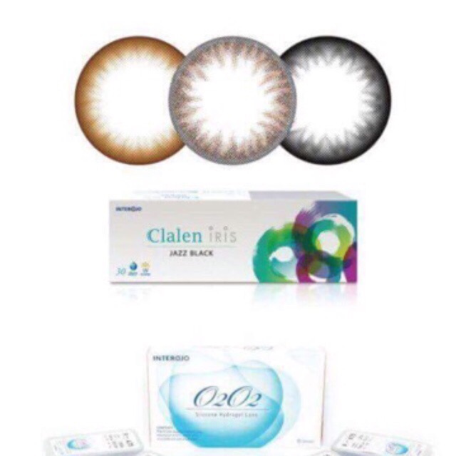 Combo lens + ngâm + nhỏ mắt + khay gương dụng cụ