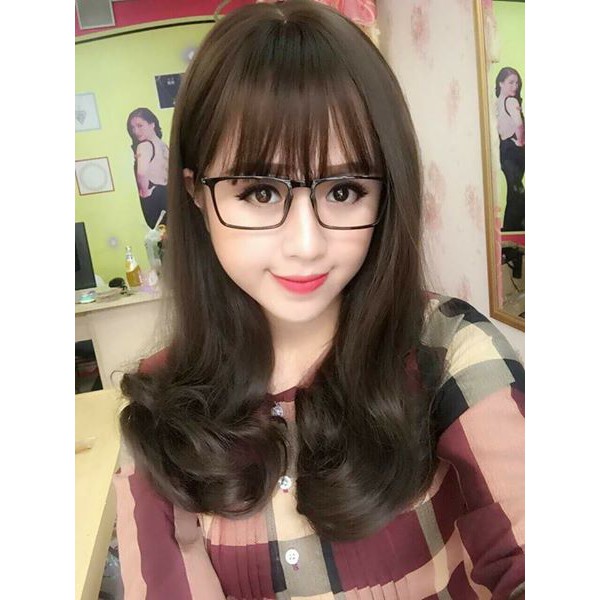 Tóc Giả  Cả Đầu Lửng Xoăn